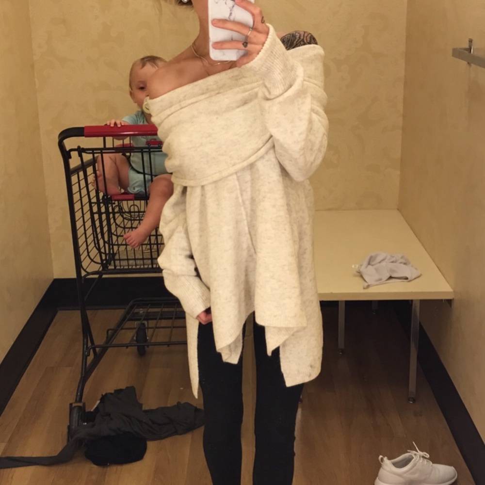 Cozy off the shoulder sweater